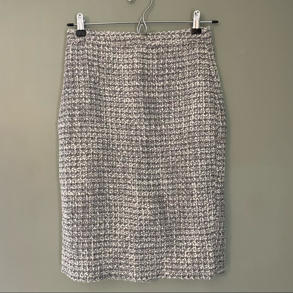 NWT J. Crew No. 2 Pencil Skirt - Metallic Tweed Size 00